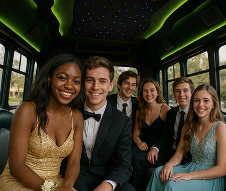party bus for prom